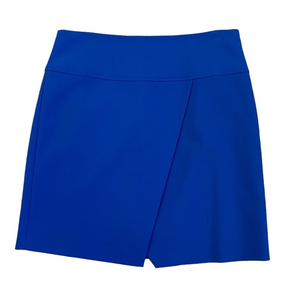 J. Crew Cobalt Blue Faux Wrap Mini Skirt Women’s Size 2 - Picture 1 of 8